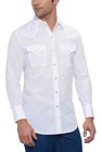 Men's SOLID WHITE WESTERN DRESS SHIRT w/ Snaps Size M SALE!!