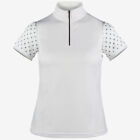 Horze brand Women's Paige Short Sleeve English Show Shirt. White