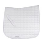 Horze brand Bristol Dressage Saddle Pad. White. Full horse.