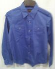 Roper Girl's Long-sleeve Solid Purple Poplin Western Shirt