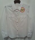 Cumberland Outfitters Girl's Long-sleeve Solid White Western Shirt