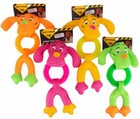 Saf-T-Paws Neon colored DOG SQUEAK PLAY TOY w/ Spike ring Green