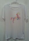 Roper Youth Girl's White Flower Horse Image Shirt