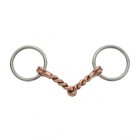 Kelly Silver Star MINI TWISTED WIRE SNAFFLE BIT w/ 4" mouth 2" rings