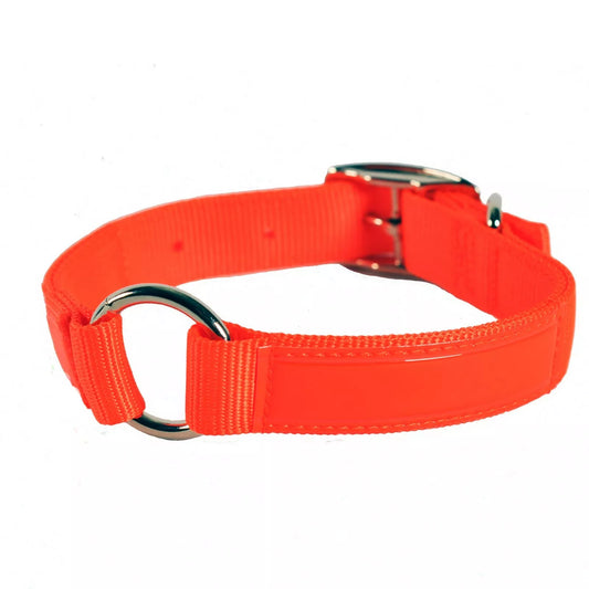 Valhoma Reflexite NEON ORANGE HUNTING DOG COLLAR Reflective