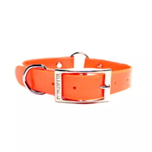Valhoma Plastic Coated NEON ORANGE HUNTING DOG COLLAR ring