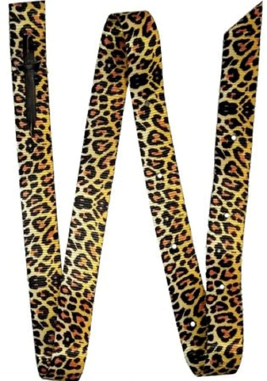6' foot or 72" x 1 3/4" Cheetah Print Nylon Tie Strap
