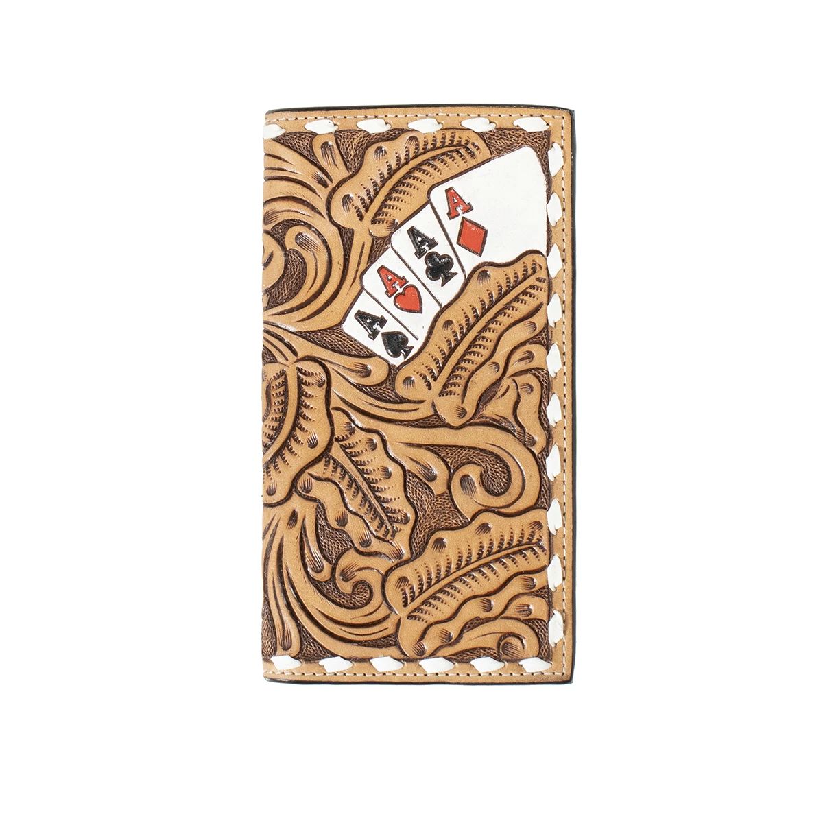 Hand Painted Ace Cards Rodeo Wallet