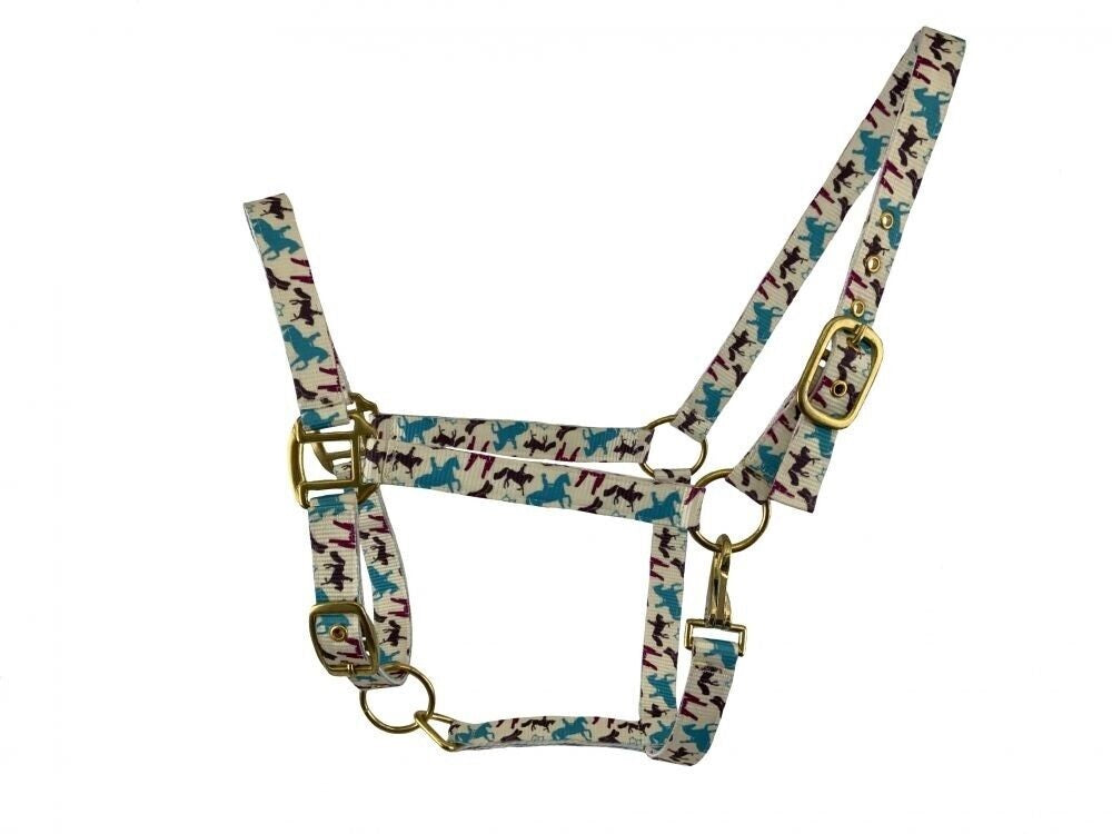 Horse and Rider Design Nylon Halter