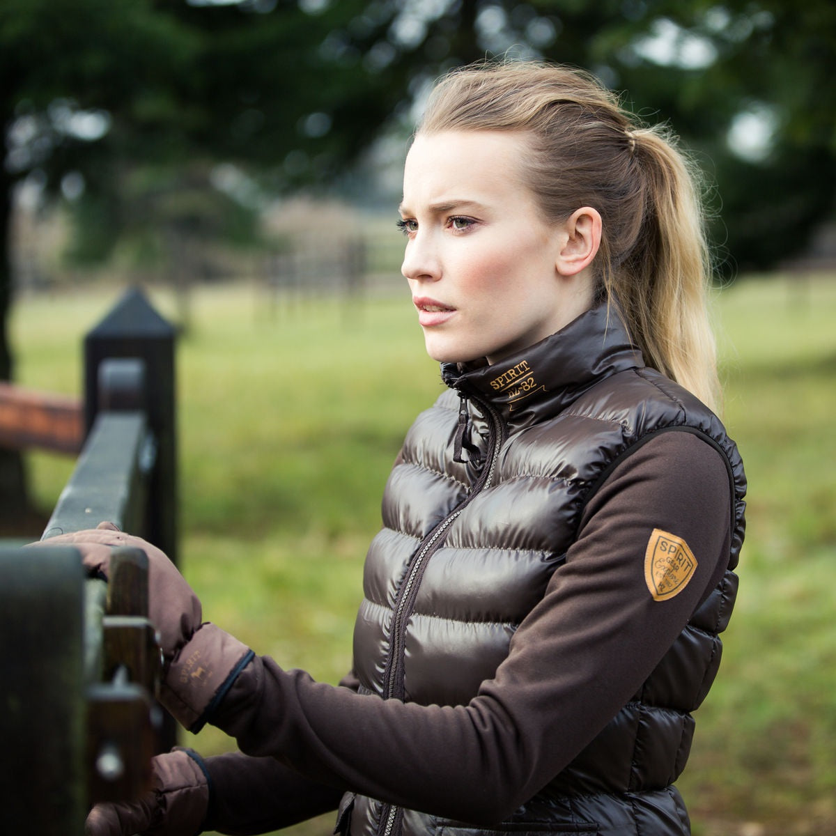 Women's Horze Spirit Dark Brown 'Iara' Padded Vest