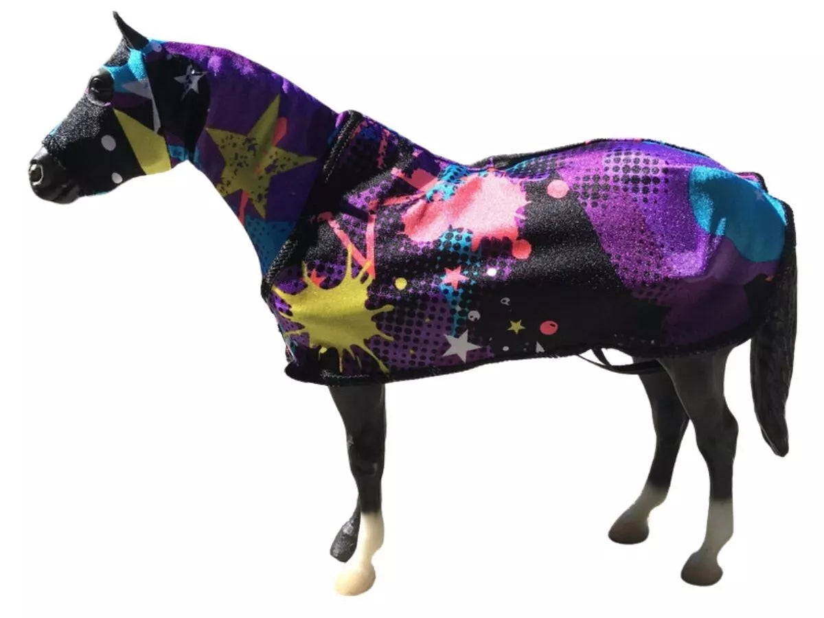 Sleazy Sleepwear Toy Model Horse Hood & Sheet Set, 14 Prints