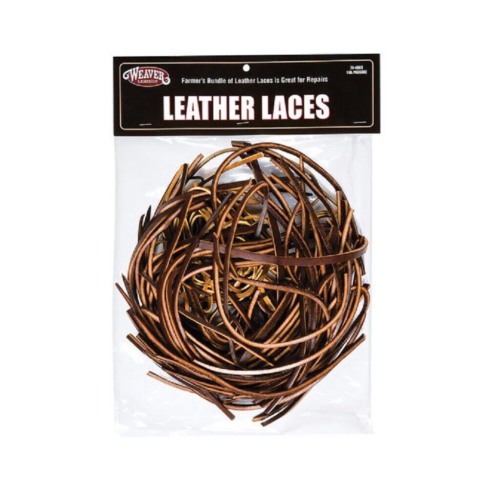 Weaver Leather 1 POUND LEATHER LACES Farmer's Bundle assortment