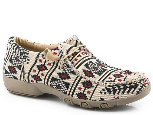 Women's Roper Tan 'Chillin Aztec' Slip-on Shoes