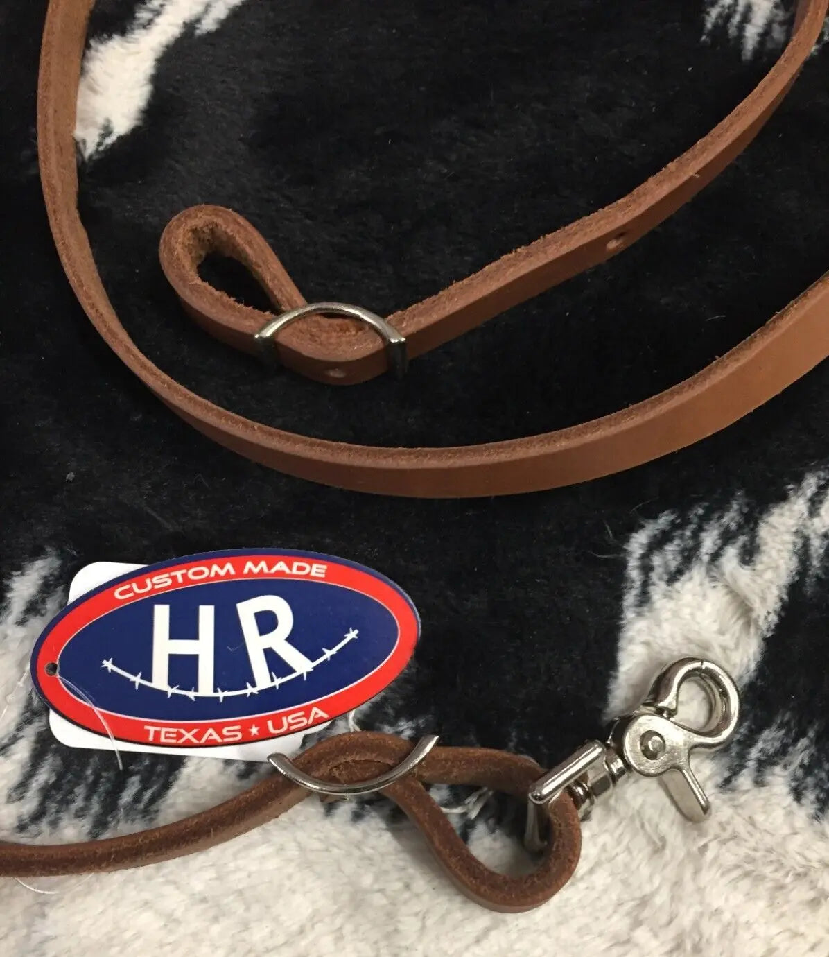 HR 7' X 5/8" Oiled Roping Reins Custom Made