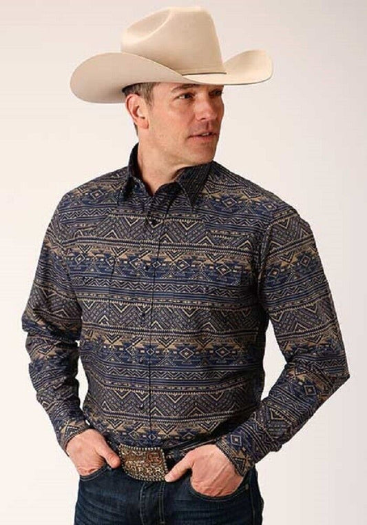 Men's Roper Horizontal Aztec Western Shirt