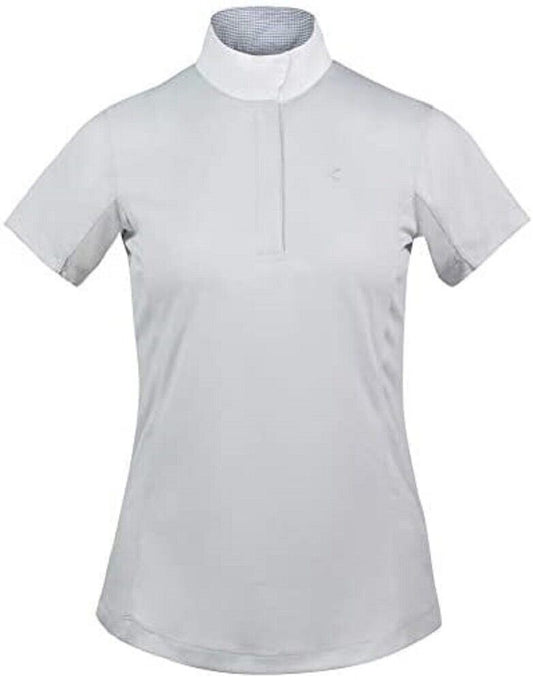 Horze Polar Grey 'Blaire' Short Sleeve Show Shirt