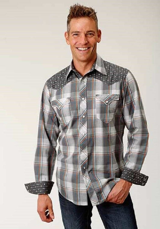 Hazy Day Plaid Western Shirt