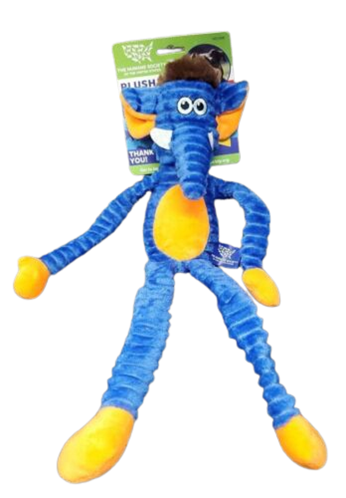 Plush Dog Toy With Squeakers And Crinkle Legs/Arms