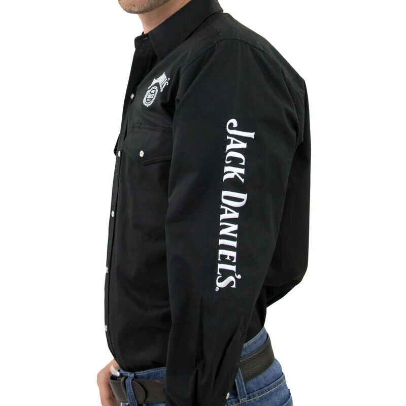 Men's Black White Jack Daniel's Shirt XL