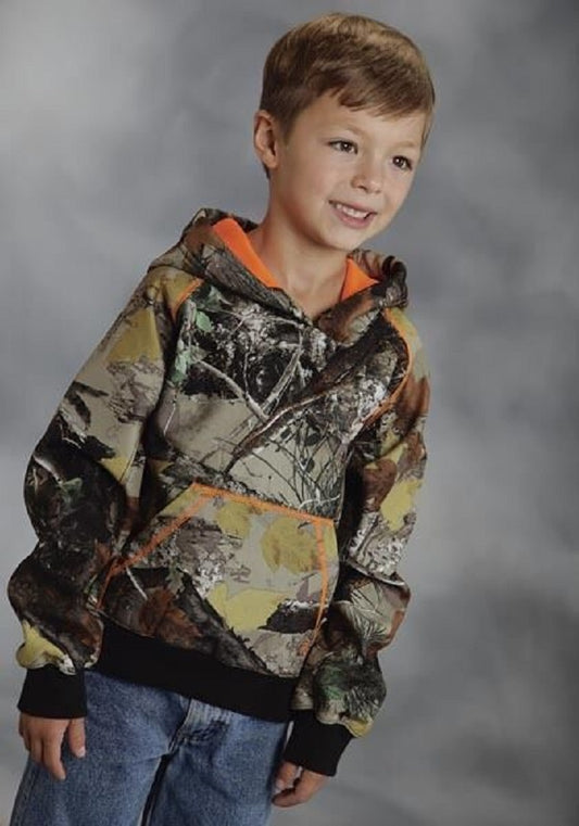 Boy's Roper Camo Camouflage Hooded Sweatshirt