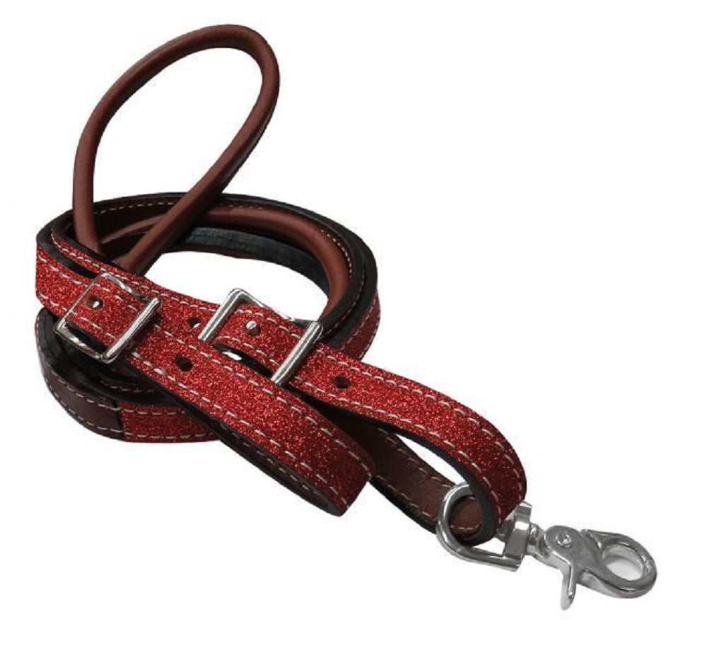 Glitter Leather Contest Reins