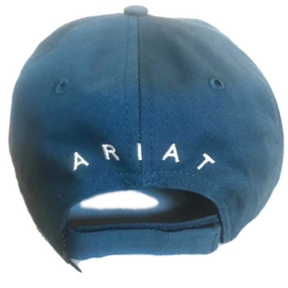 Women's Dark Turquoise & Lace ARIAT SHIELD LOG BASEBALL CAP HAT