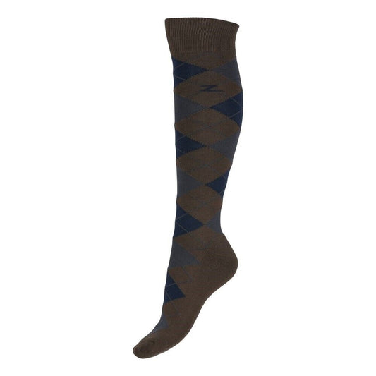 Adult Horze 'Alana' Checkered Winter Riding Socks