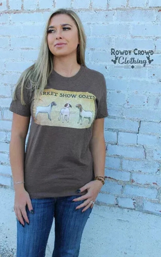 Brown 'Market Show Goats' Shirt