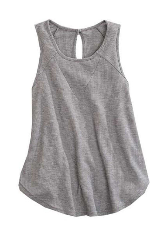 Women's Tin Haul Grey Sleeveless Tank Top