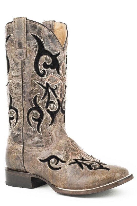 Roper Women's Brown 'Velvet Baby' Cowboy Boots