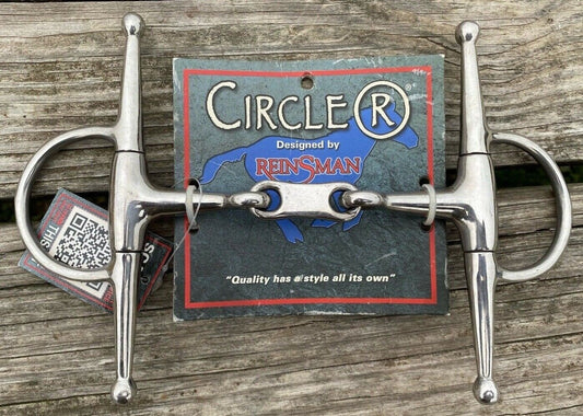 Circle R Full Cheek French Link Snaffle Bit w/ 5" Mouth 6" Cheeks