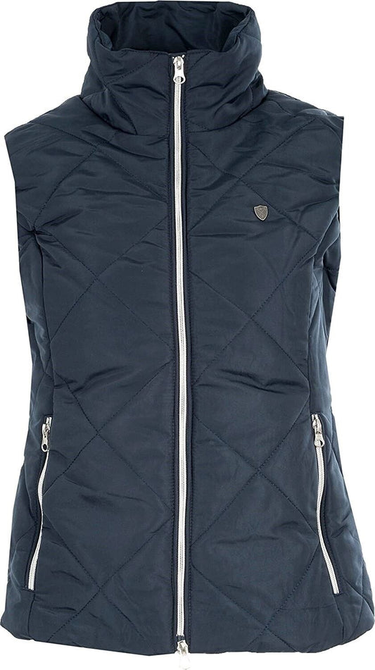 Women's Horze Navy Dark Blue 'Gianna' Padded Vest