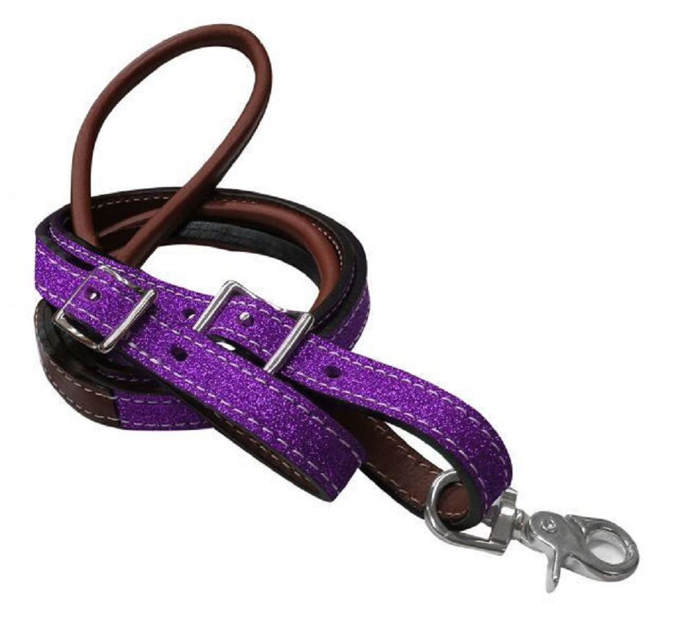 Glitter Leather Contest Reins