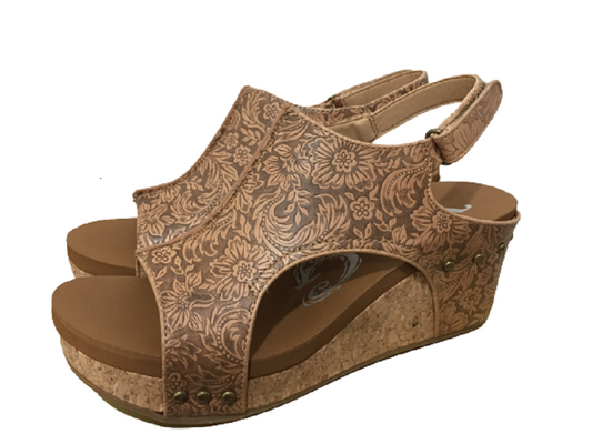 Women's Very G Tooled 'Liberty' Wedge Sandals