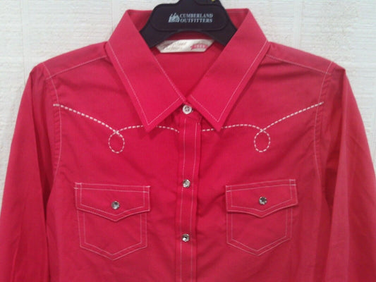 Toddler or Girl's Pink Bling Western Shirt