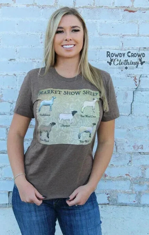 Brown 'Market Show Sheep' Shirt