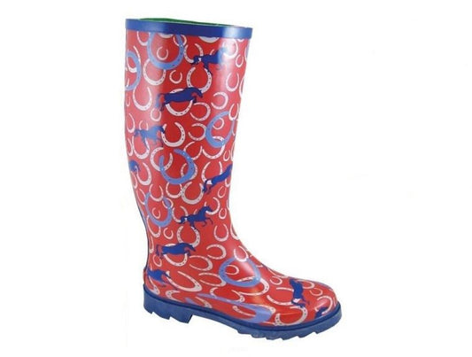 Smoky Mountain HORSESHOE PRINT RUBBER MUCK BOOTS