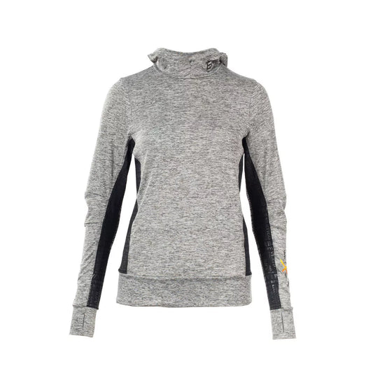 B Vertigo Women's Speckled gray NEXTINI BVX SWEATER SHIRT w/ HOOD