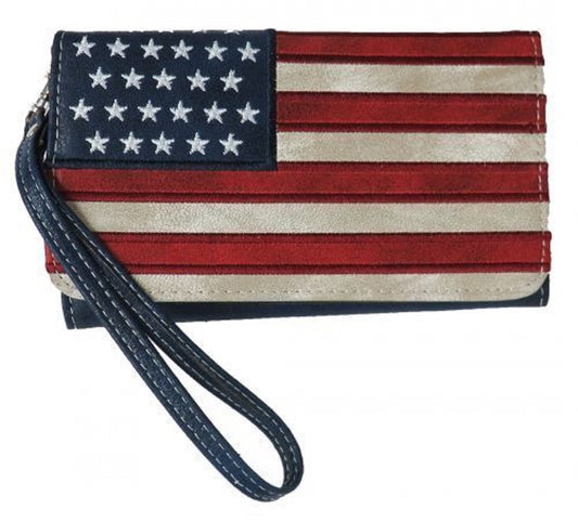 Sale!! American USA Flag Wallet w/ Cell phone case