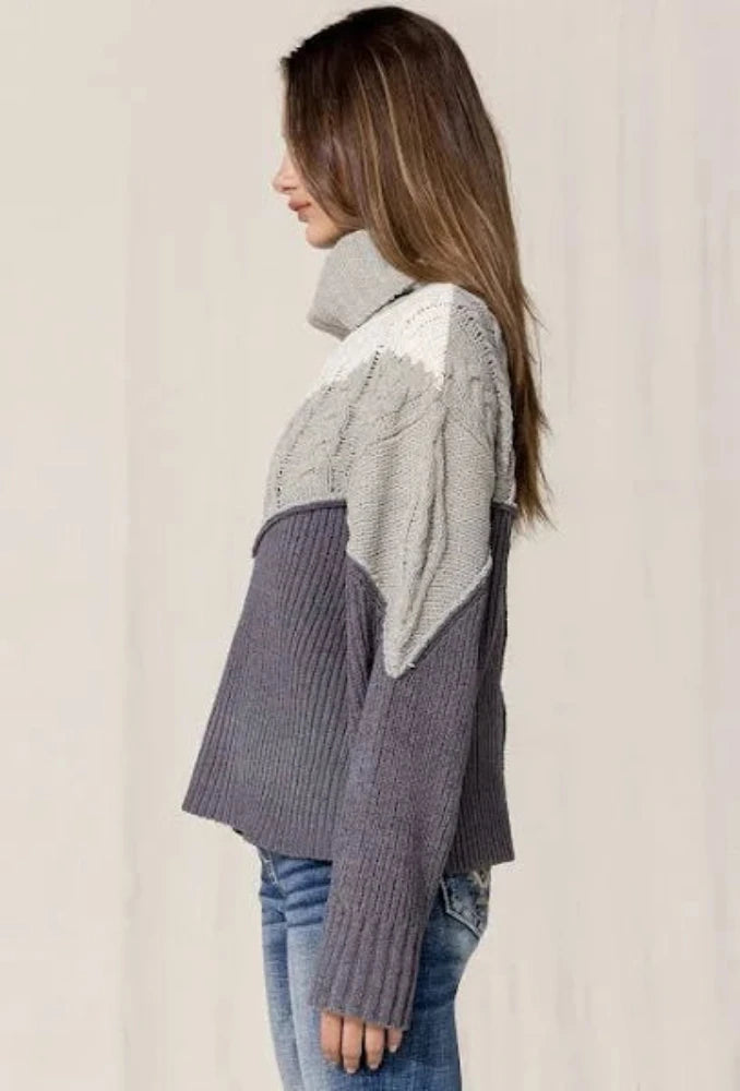 Women's Miss Me Turtleneck Sweater