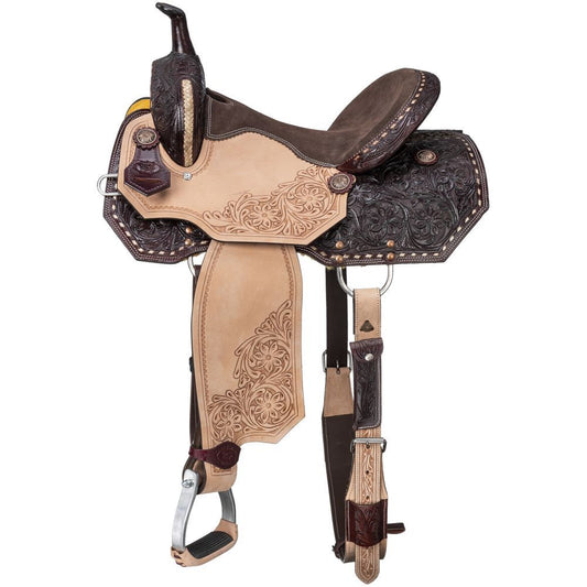 Silver Royal Bisbee Barrel Saddle 16"