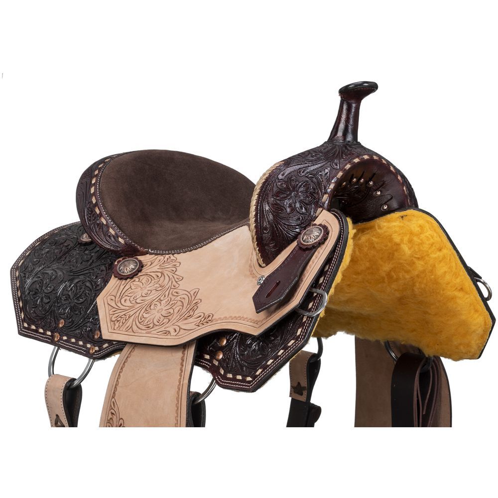 Silver Royal Bisbee Barrel Saddle 16"