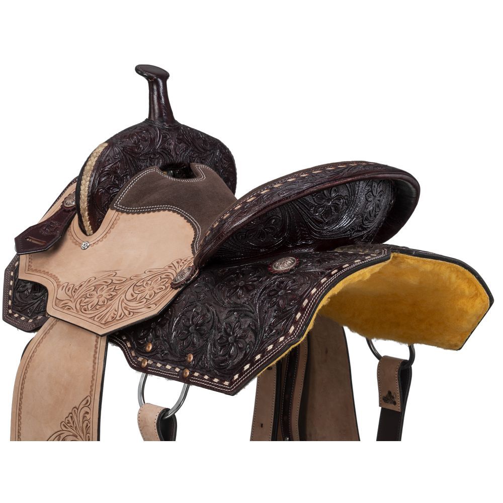 Silver Royal Bisbee Barrel Saddle 16"