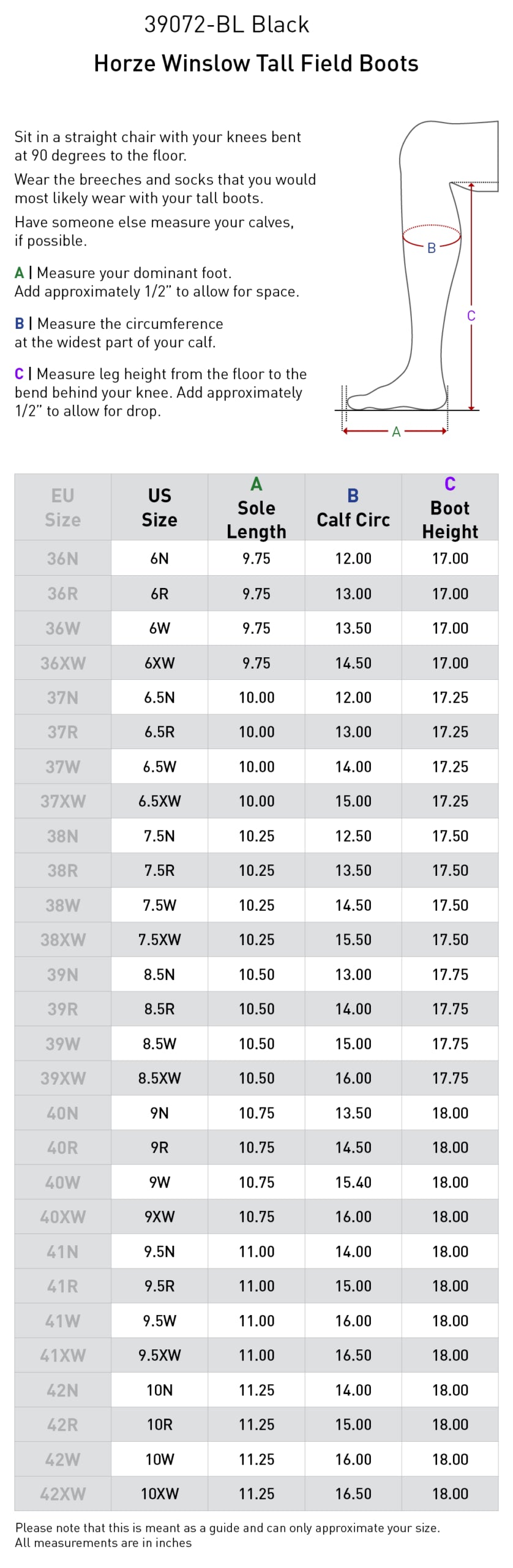 Horze Winslow Tall Field English Boots