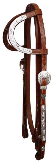 Leather Double Ear Show Bridle 084X