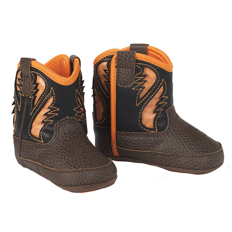 Ariat Infant Brown & Orange Lil' Stompers Boots