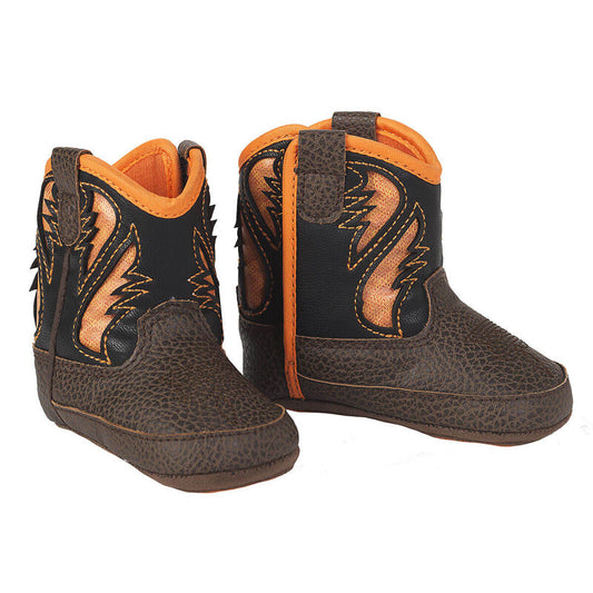 Ariat Infant Brown & Orange Lil' Stompers Boots