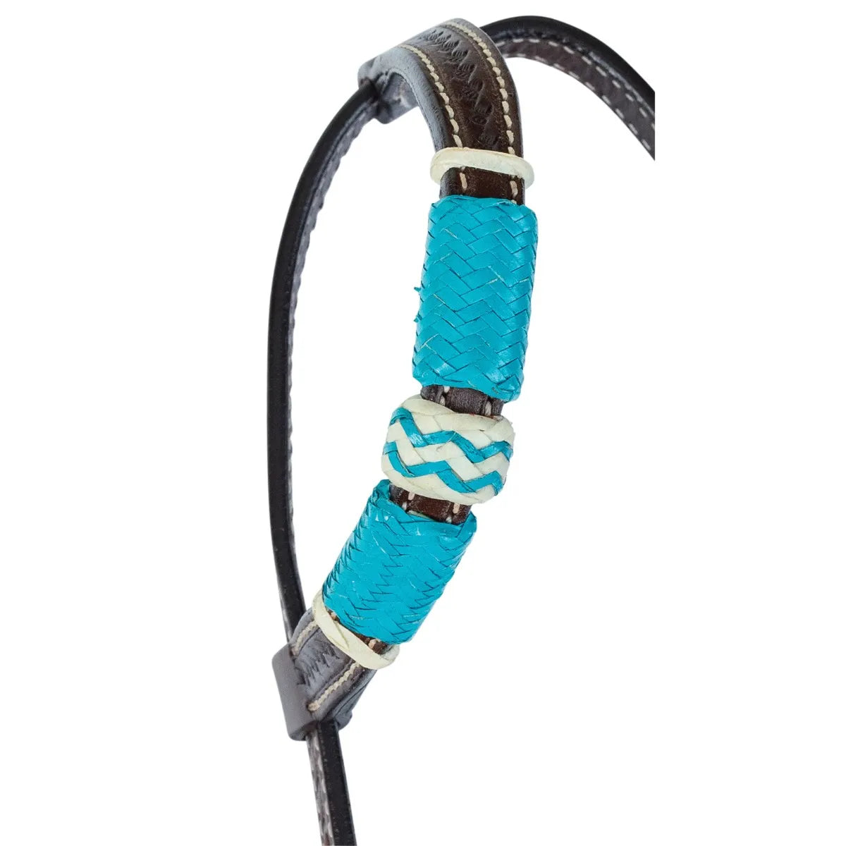 TURQUOISE ROUNDUP ONE EAR HEADSTALL