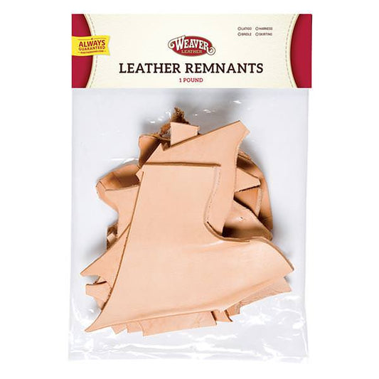 1 lb. bag of LEATHER REMNANTS, Skirting Weaver Leather