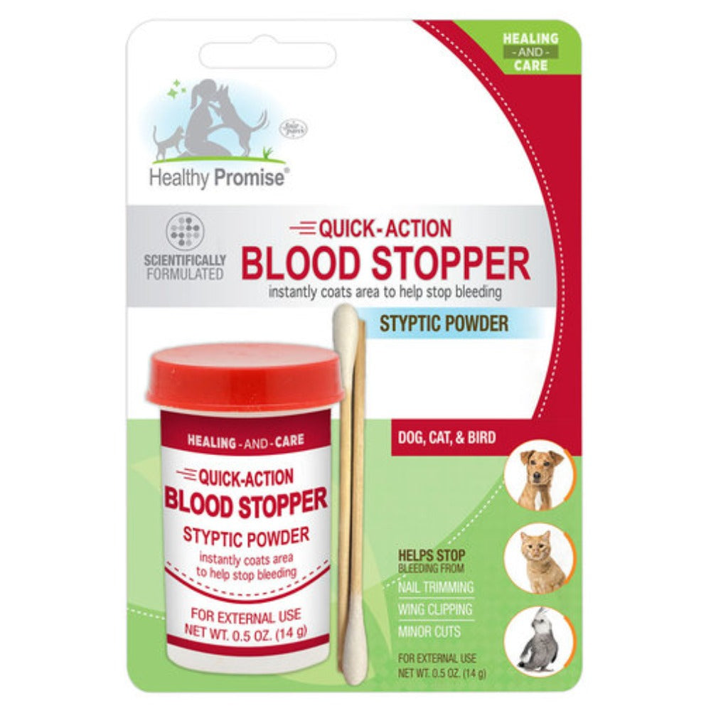 Quick Blood Stopper Antiseptic Styptic Powder .5 oz – Tack N More